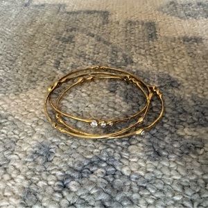 Gold Stella & Dot bangles
